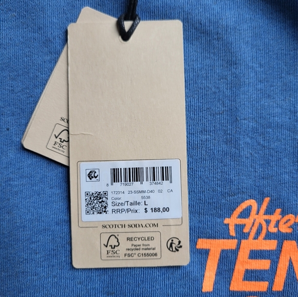 Brand New! Men's Scotch & Soda Crewneck Sweatshirt Large - Picture 5 of 5